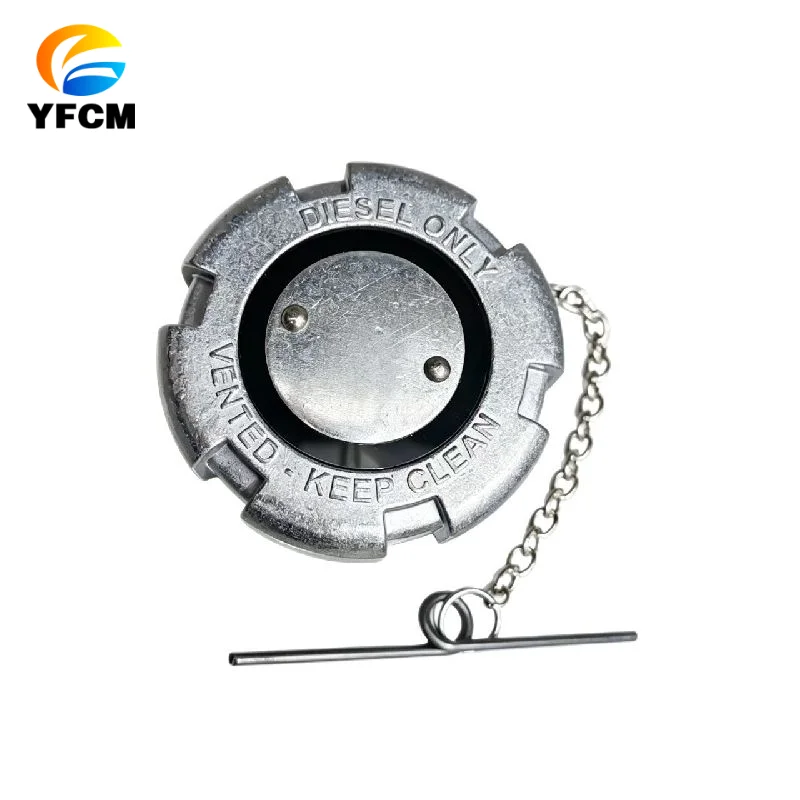 1pcsExcavator Parts 600135 91-8100 431084 Aluminum Non-Locking Vent Diesel Fuel Tank Cap for Mack 2-1/4