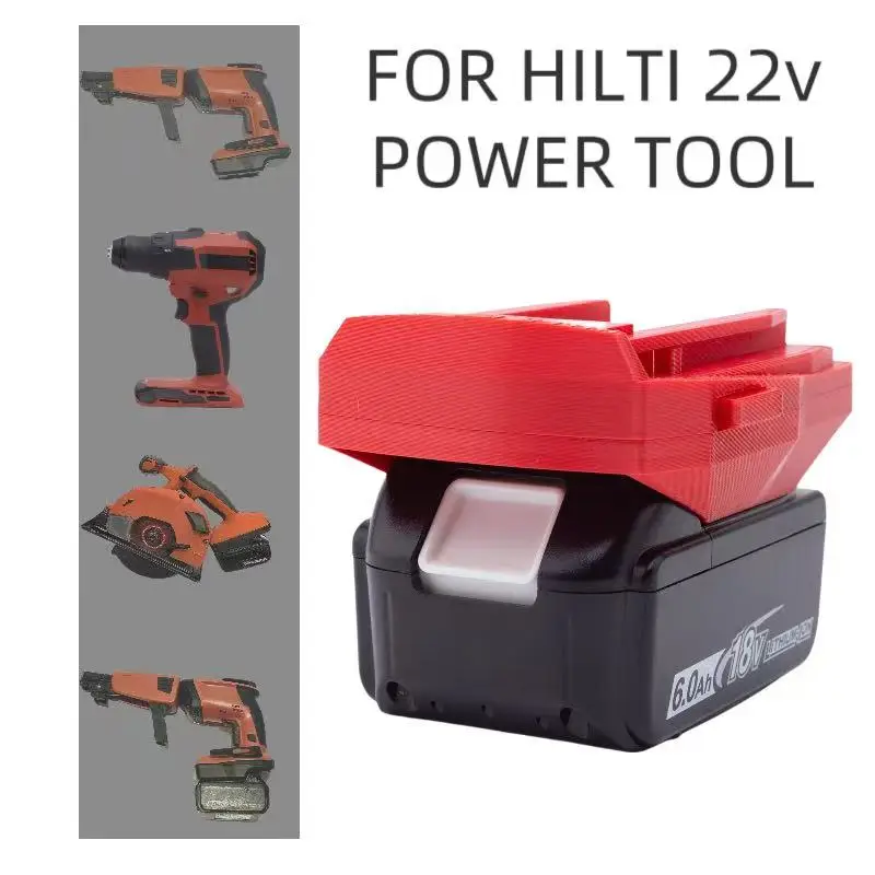 Battery Adapter  Adapter  For Makita  18v  Conversion To Hilti  B22V  Batteries Tool Connector(Not include tools and battery)