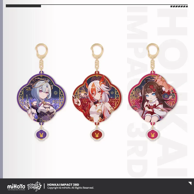 

[Подлинный] miHoYo Game Honkai Impact 3rd акриловый кулон с зыбучим песком Fu Hua Griseo Book of Fuxi аниме брелок для косплея, рождественские подарки