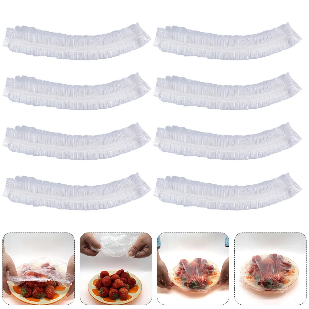 

1Set Food Cover Bowl Covers Transparent Reusable Plastic Stretchable Airtight Food Storage Cover for Kitchen Leftovers