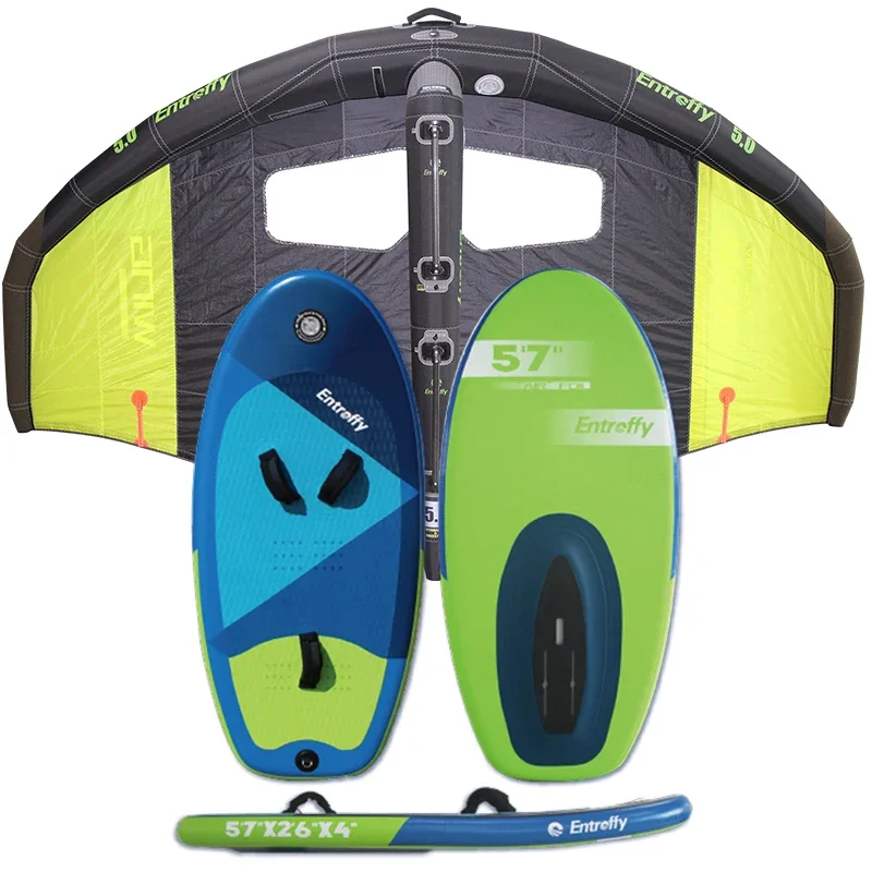 Water sports drop stitch unisex surf inflatable hydro foil set kite wing hydrofoil board