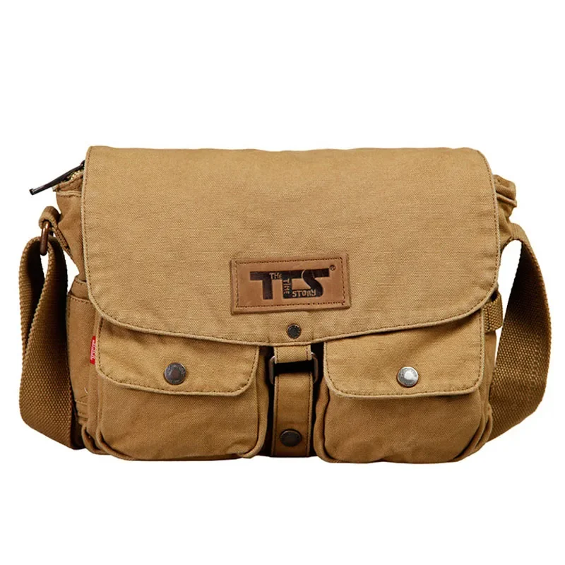 Story of Time Outdoor Express Canvas Bag Men's Sports Shoulder School Bag Computer Vintage Casual Crossbody Cross Bag