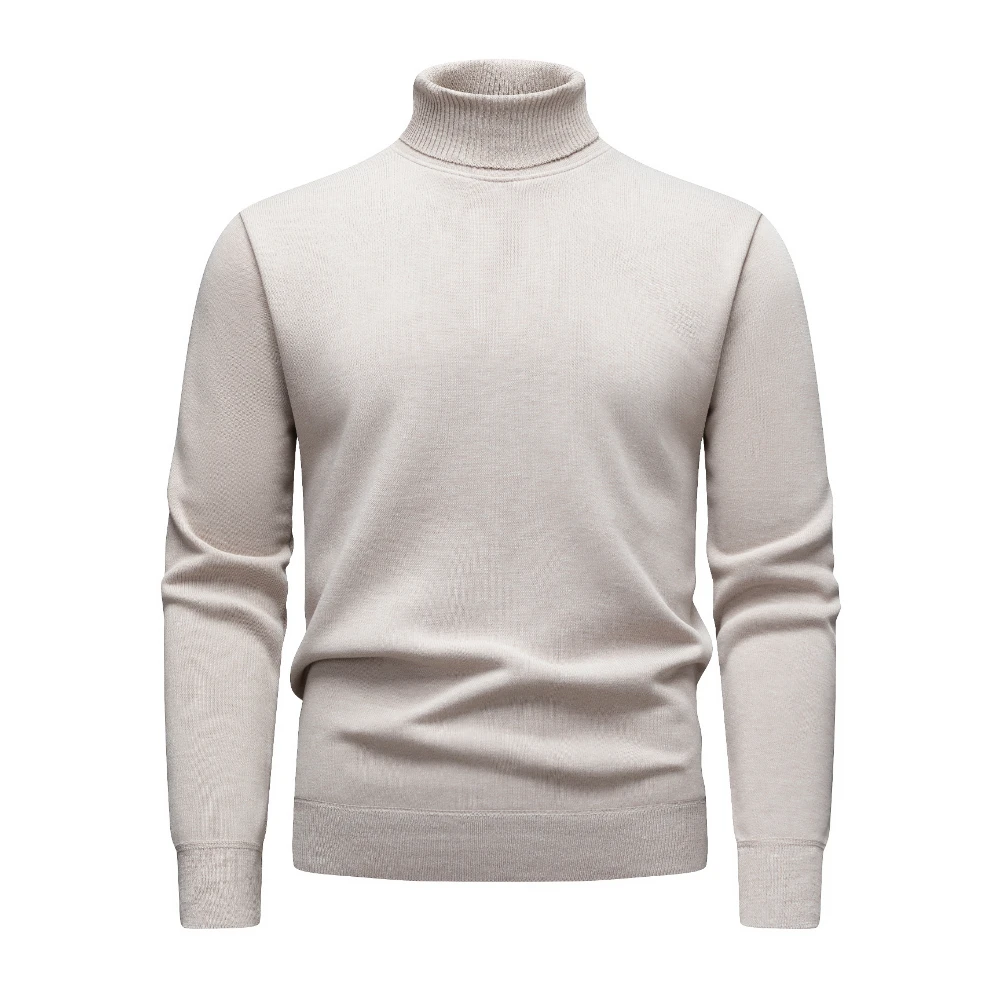 COODRONY Brand Men's Sweaters A&W Thick Warm Turtleneck Sweater With Liner Solid Color Soft Pullover Men Clothing XXS - XL 5087