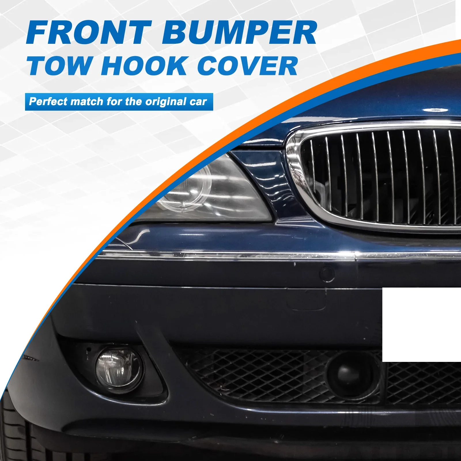 For BMW E65 E66 7 Series 730i 730Li 750Li 760Li 2005 2006 2007 2008 Front Bumper Tow Hook Cover Cap Eye 51117135569