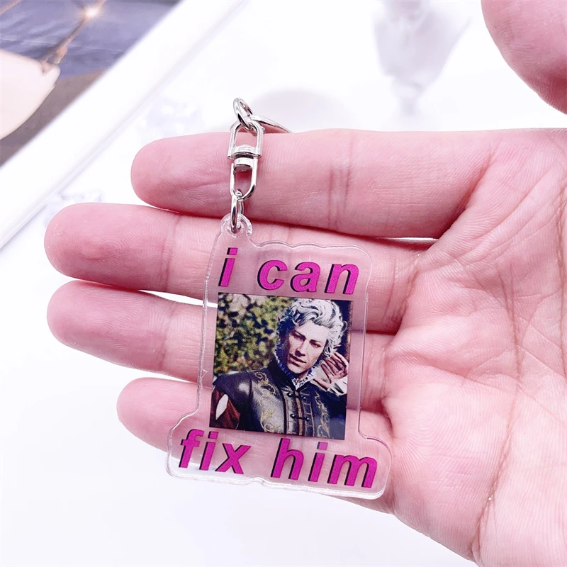 Popular Game Astarion Bulders I Can Fix Him Key Chain Keychains Ring for Accessories Bag Gate Pendant Keyring Jewelry Fans Gifts