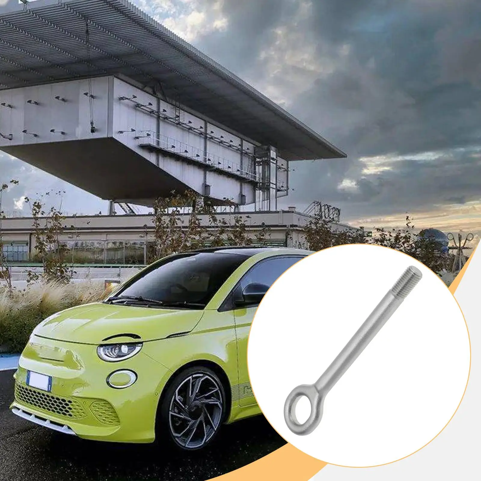 

Металлический буксировочный крюк для прицепа 51798113 для Fiat 500x Легко устанавливается, прочный