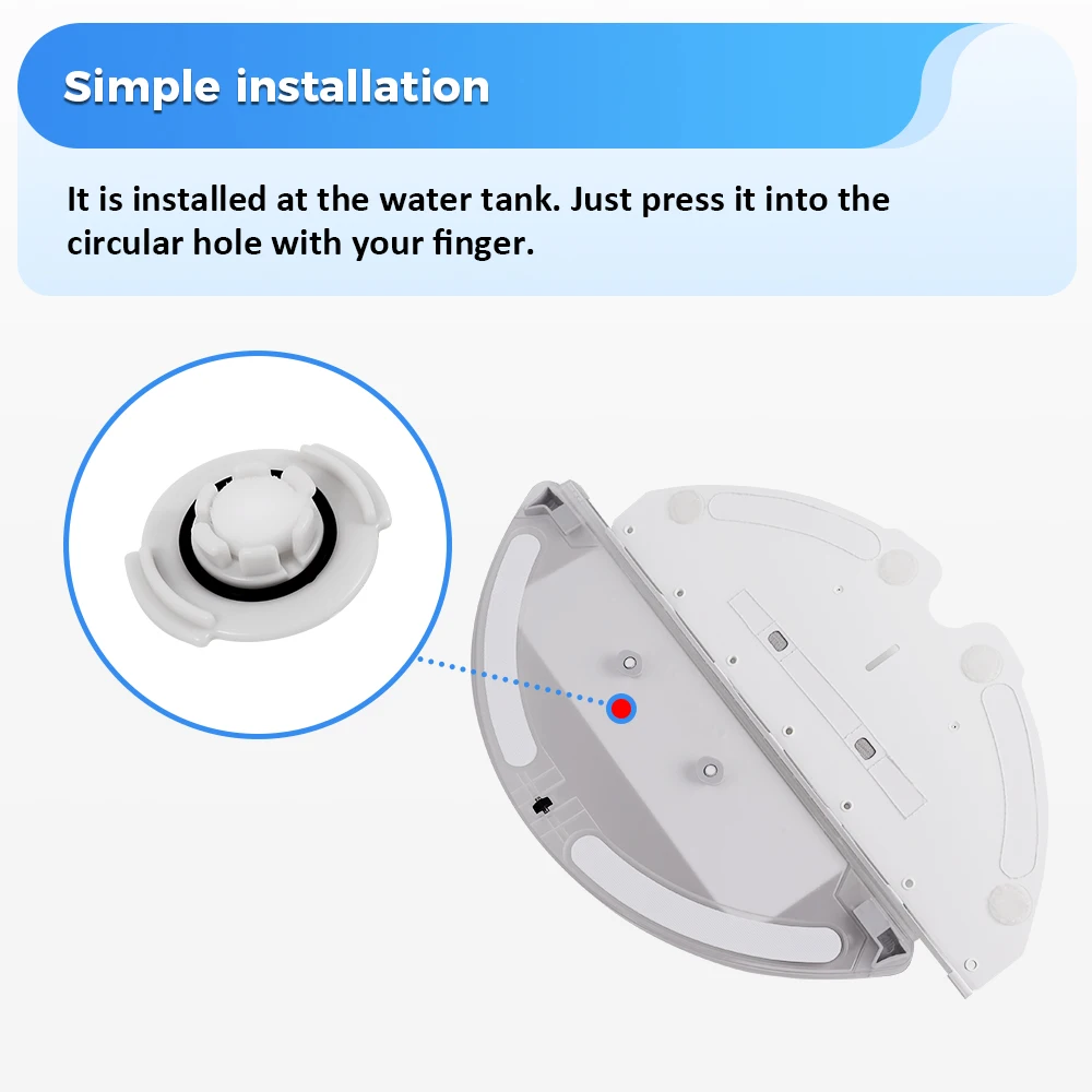 فلتر خزان المياه لشاومي Roborock S5 S6 S50 S51 S52 S55 S60/S5 Max/S6 مكنسة كهربائية روبوتية نقية استبدال المياه الأساسية