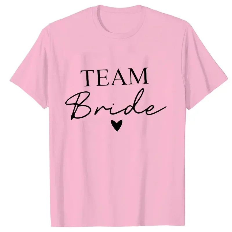 Vrienden Enkele Afscheidsvrijgezellenfeest Tees Team Bruid T-Shirt Bruids Bruiloft Verloofde Tops Vrouwen Esthetische Kleding