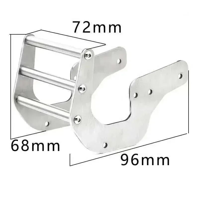 Metalen voorbumper en chassis pantserasbeschermer voor LOSI LMT 4WD massieve as Monster Truck RC auto upgrade onderdelen accessoires