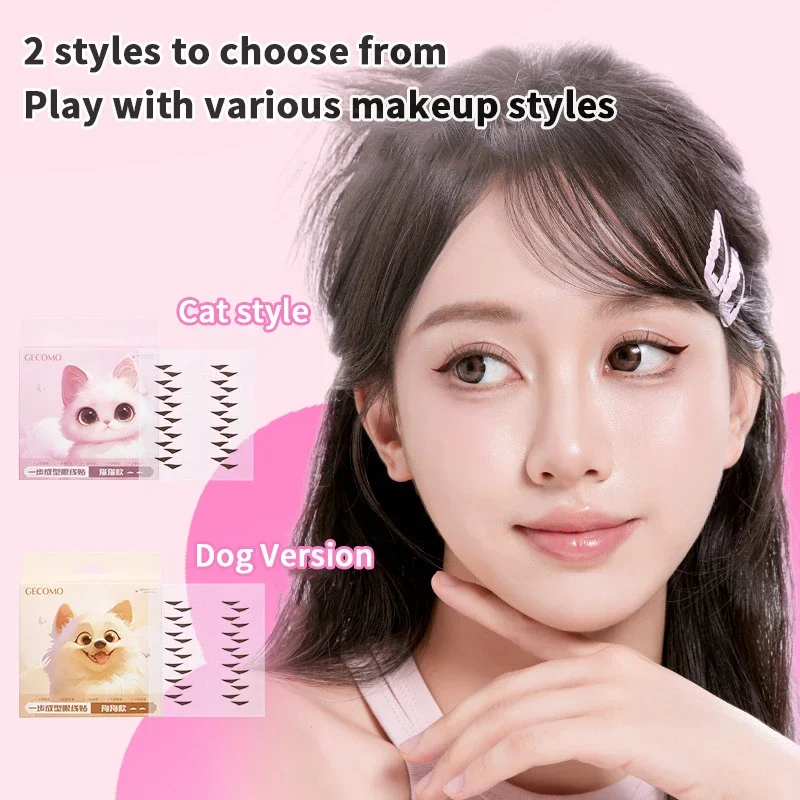 Stencil per trucco Adesivo per timbro per eyeliner Resistente all'acqua Resistente al sudore Adesivi per la bellezza degli occhi Regolazione dell'eyeliner per gli occhi