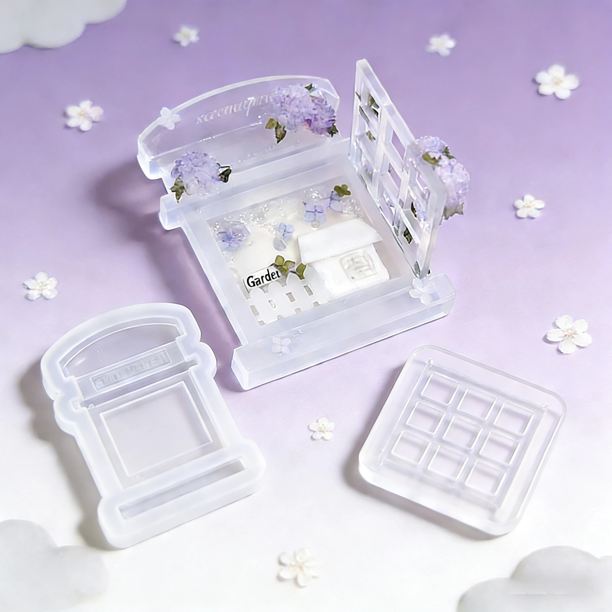 DIY Silicone Epoxy Resin Mold Telephone Booth Accessories Shaped Silicone Mould Jewelry Tool Jewelry Accessories