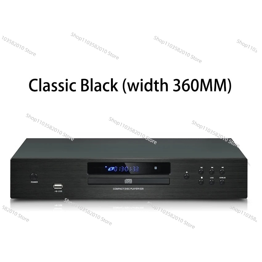 E25 MCD30 HIFI CD Player, Bluetooth 5.0 USB Lossless Music Player Balanced Digital Optical Coaxial Output DTS Turntable