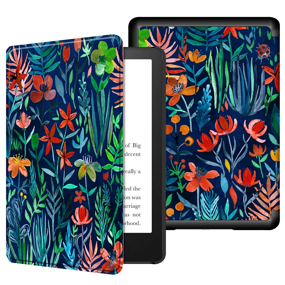 PU Leather Case Leather Cover with Auto Sleep and Ultra Slim Leather Smart Cover for Kindle Paperwhite Signature 2024 7inch