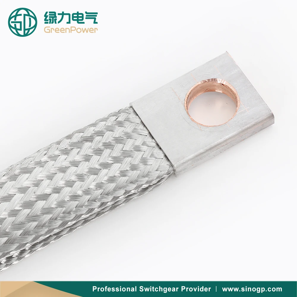 Braided Flexible 405*60*13mm Insulated Copper Busbar Large Current Flexible Tube Earthing Tape Flat Copper Braid Connector