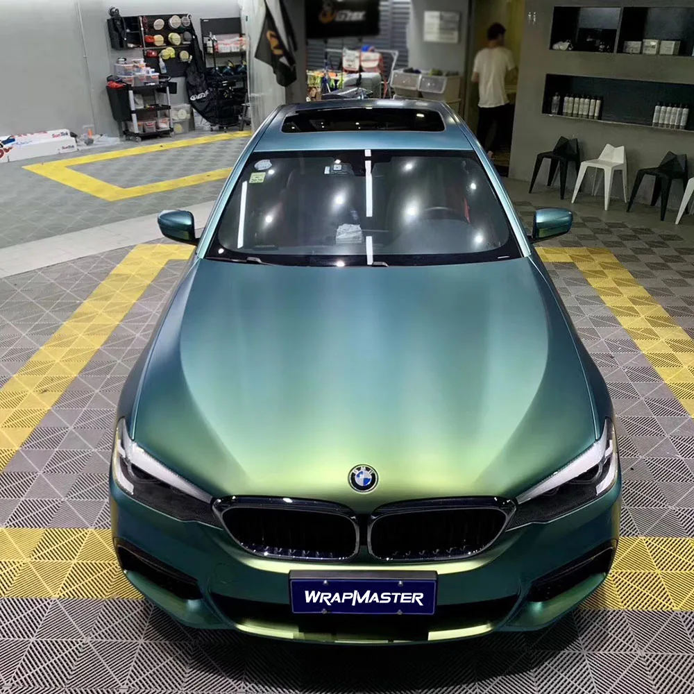 Color Shift Spring Green liner Vinyl working with  car protector film