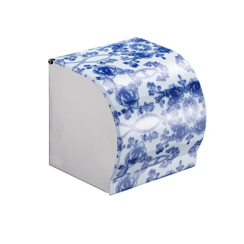 Wall‑Mount No‑drill Toilet Roll Paper Holder Minimalist Tissue Storage Box For Bathroom Restroom Decor