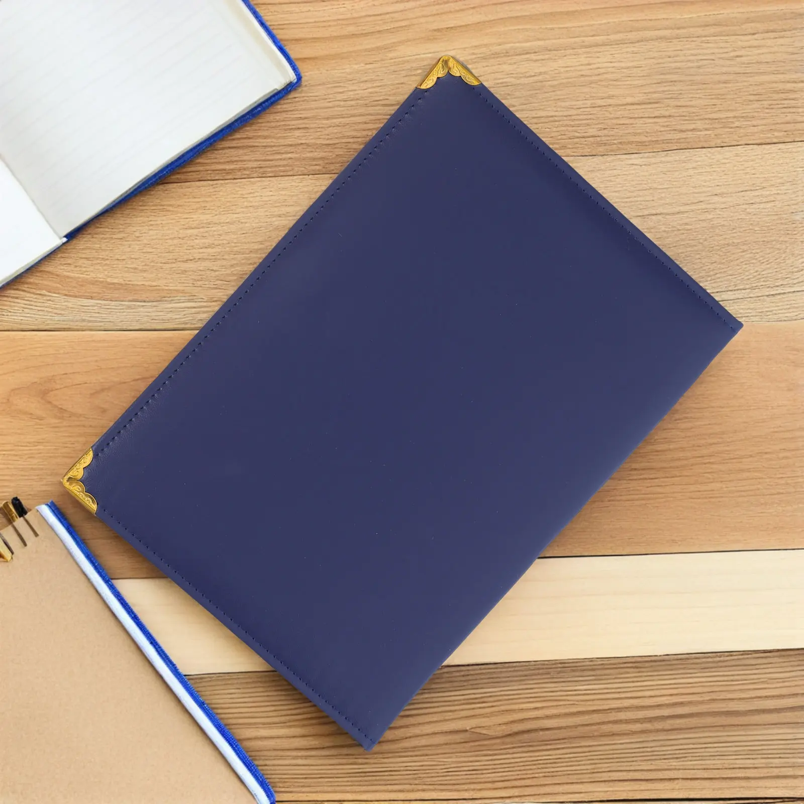 

A3 Certificate Holder Diploma Cover Gold Foil Border Document Sleeve Graduation Presentation Award Certificate Folder 18x25cm