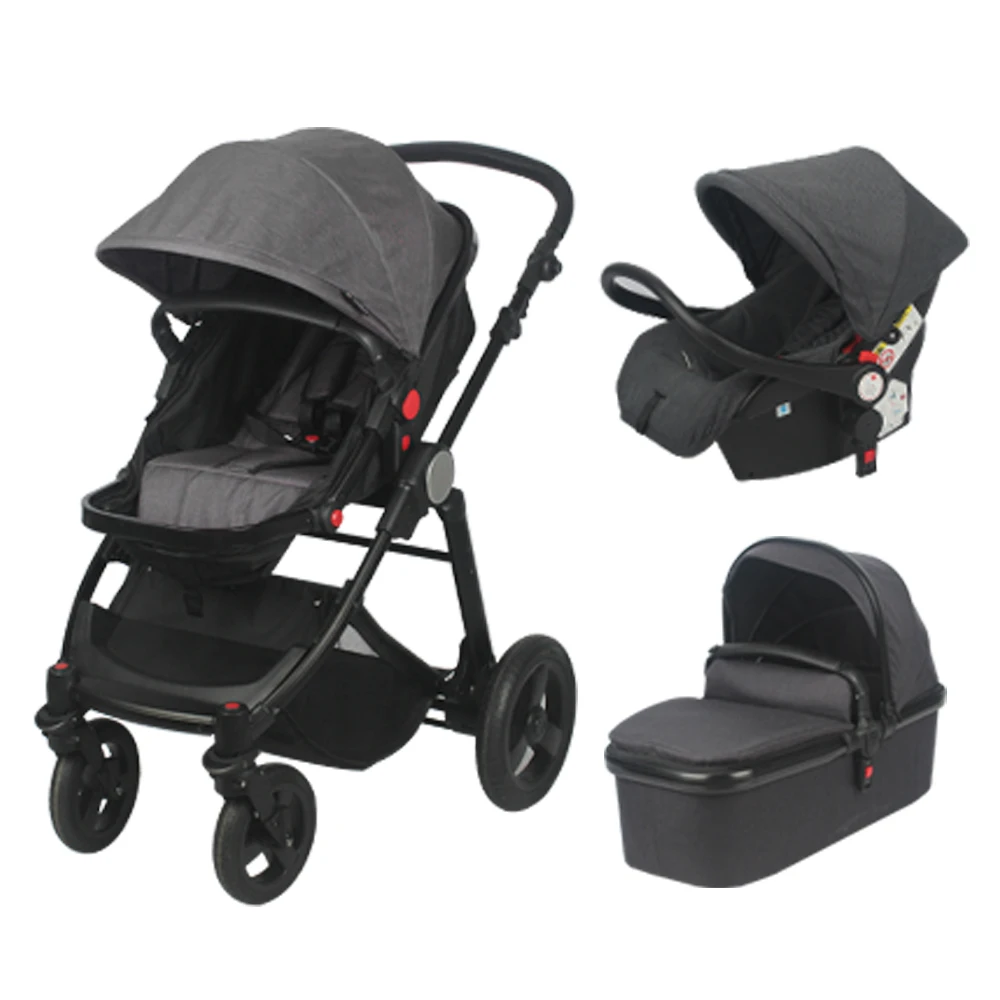 easy folding lightweight baby stroller pram 3 in 1 baby stroller with car seat system