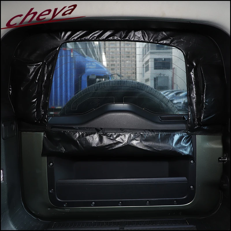 

For Land Rover Defender 90 110 2020 + Car Door Camping Special Waterproof and Anti-mosquito Zipper Sunshade Auto Accessories
