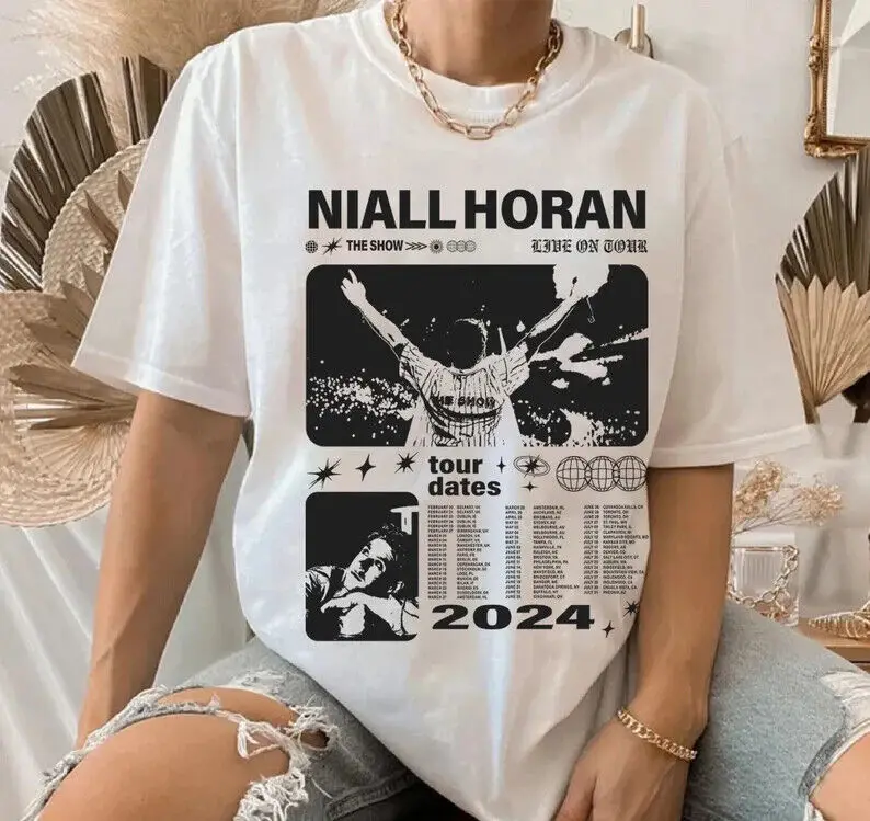 Niall Horan 2024 Tour Shirt, The Show Live On Tour Fan Gift