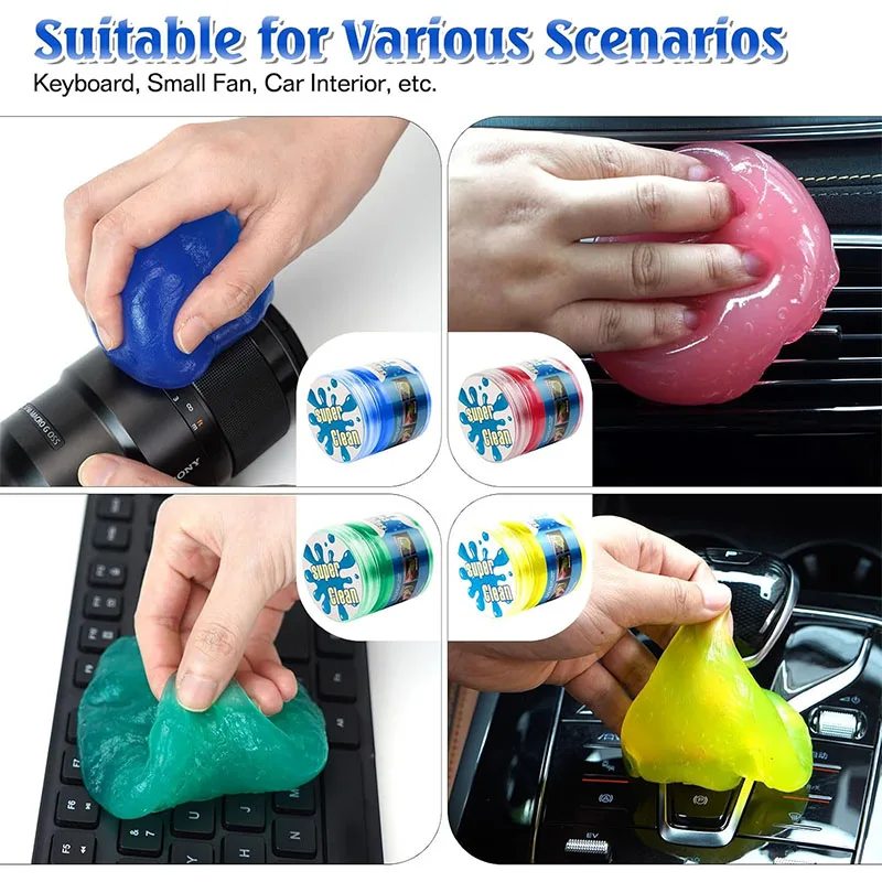 YITAPE Car Cleaning Gel Universal Interior Detailing Dust Cleaner Slime for Car Vent Keyboard Laptop PC Calculator - Magic Mud