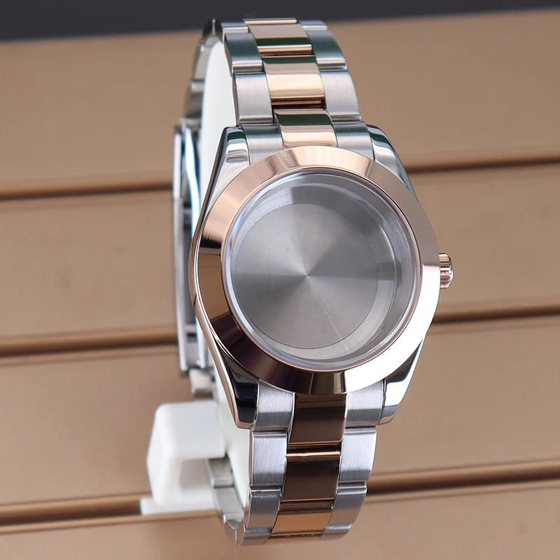 

36mm/39mm Ms. Watch Case and Strap Waterproof Sapphire Crystal For Nh35 Nh36 Nh34 Miyota8215 Automatic Movt 28.5mm Dial Air King