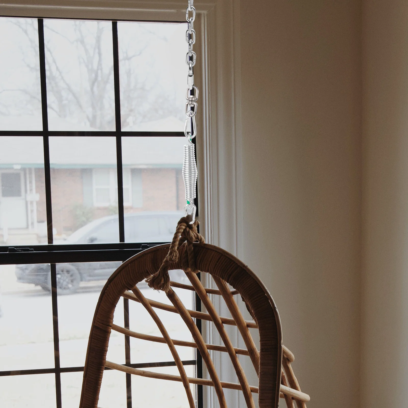 

1Set Heavy Duty Hammock Chair Spring Stainless Steel Outdoor Swing Accessories Load Bearing Corrosion Resistant