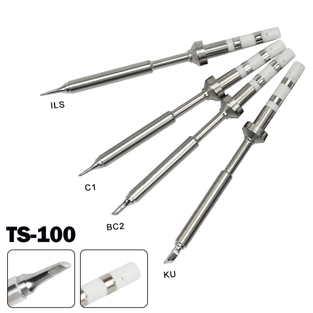 Imagem -04 - Substituição de Solda Ponta Conjunto Ferro Pine64 Ts100 Ts101 Modelos Finos de Solda Dicas Ts-bc2 Ils Estação de Solda Acessórios