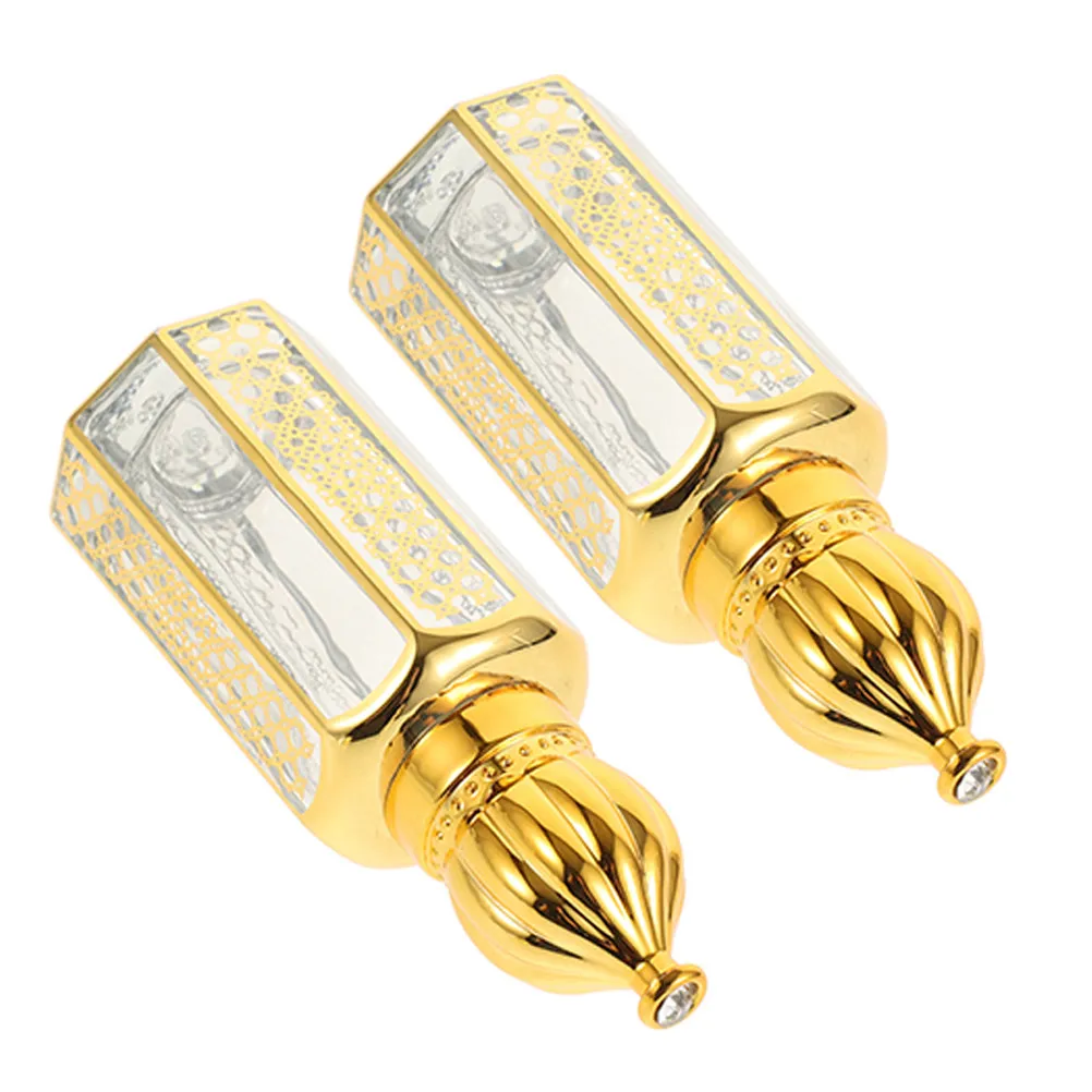 

2Pcs Essential Oil Roller Bottles Refillable Portable Travel Size Perfume Dispensers 12Ml Glass Roll-on Bottles for Personal