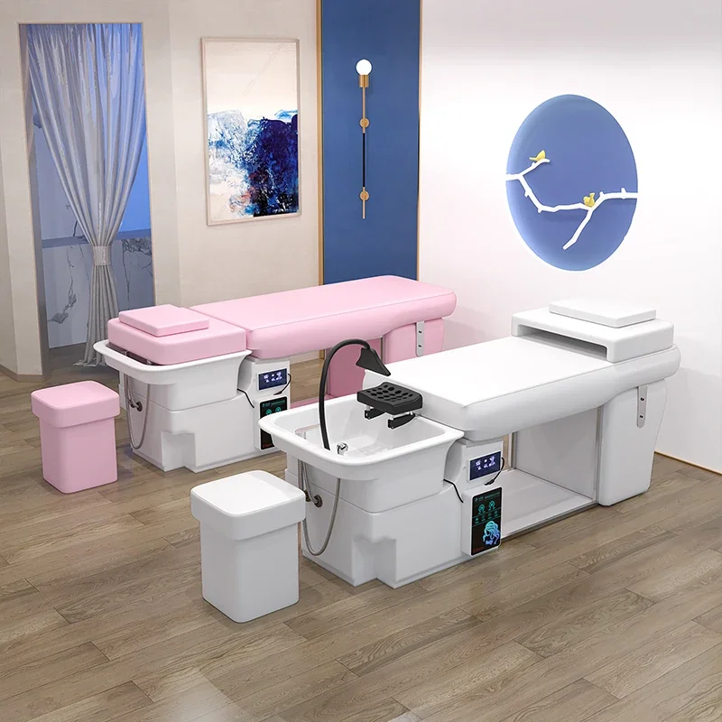 Shampoo Bed Wash Hair Salon Spa Makeup Professional Interior Chairs Stylist Portable Japanese Capilar Japones Water Products