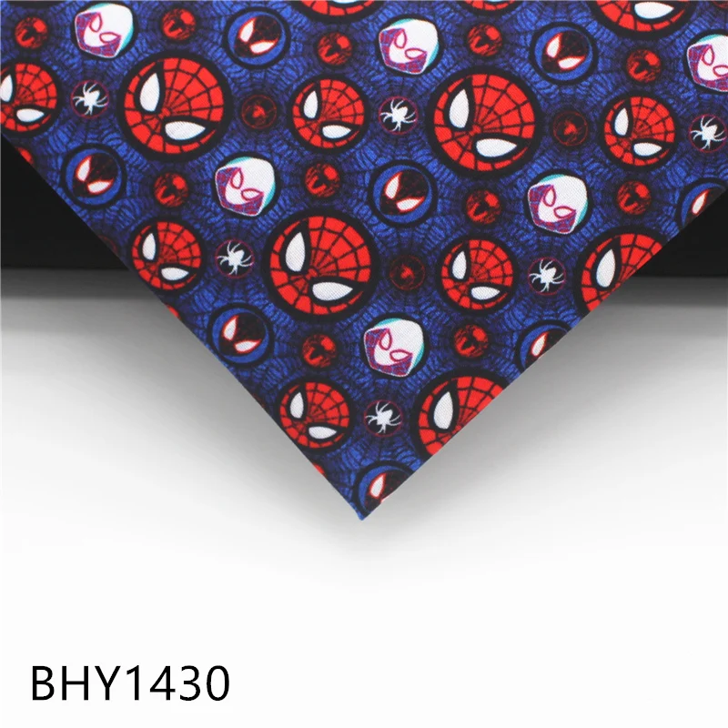 Half yard 45X145cm super hero Print Polyester cotton deadpool fabric Hat sofa ​mask Handmade DIY Hair accessories F1431