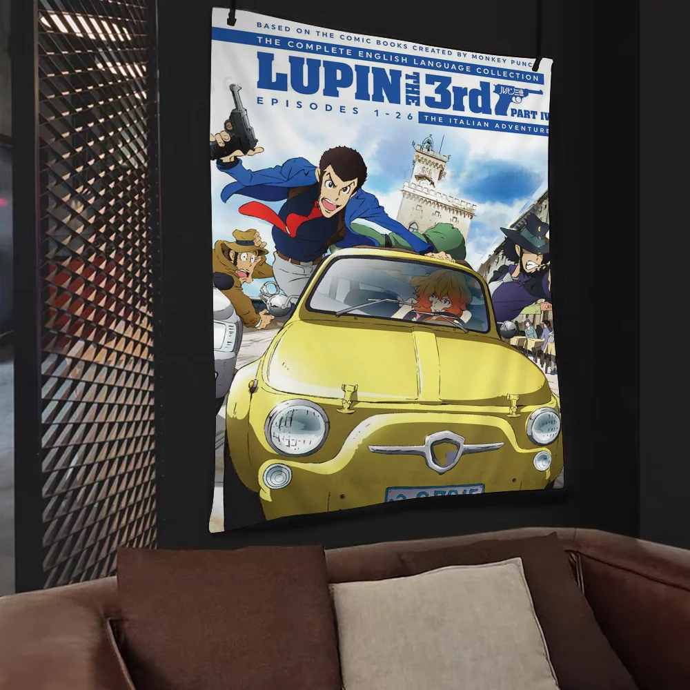 الترمس الثالث كاريكاتير الرسم البياني نسيج الفن الخيال العلمي غرفة ديكور المنزل رخيصة الهبي الجدار الشنق