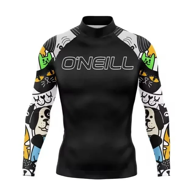 Surfing Life Men's Long Sleeve Surf Shirt Rashguard UV Protection Beach Sunwear Swimwear UPF Gym Clothes