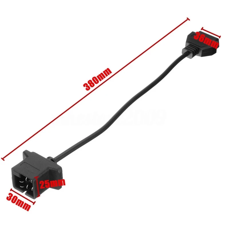 Conector de diagnóstico OBD1 a OBD2 de 6 pines para herramienta de diagnóstico Chrysler OBD2, Cable adaptador, lector de código de escaneo,