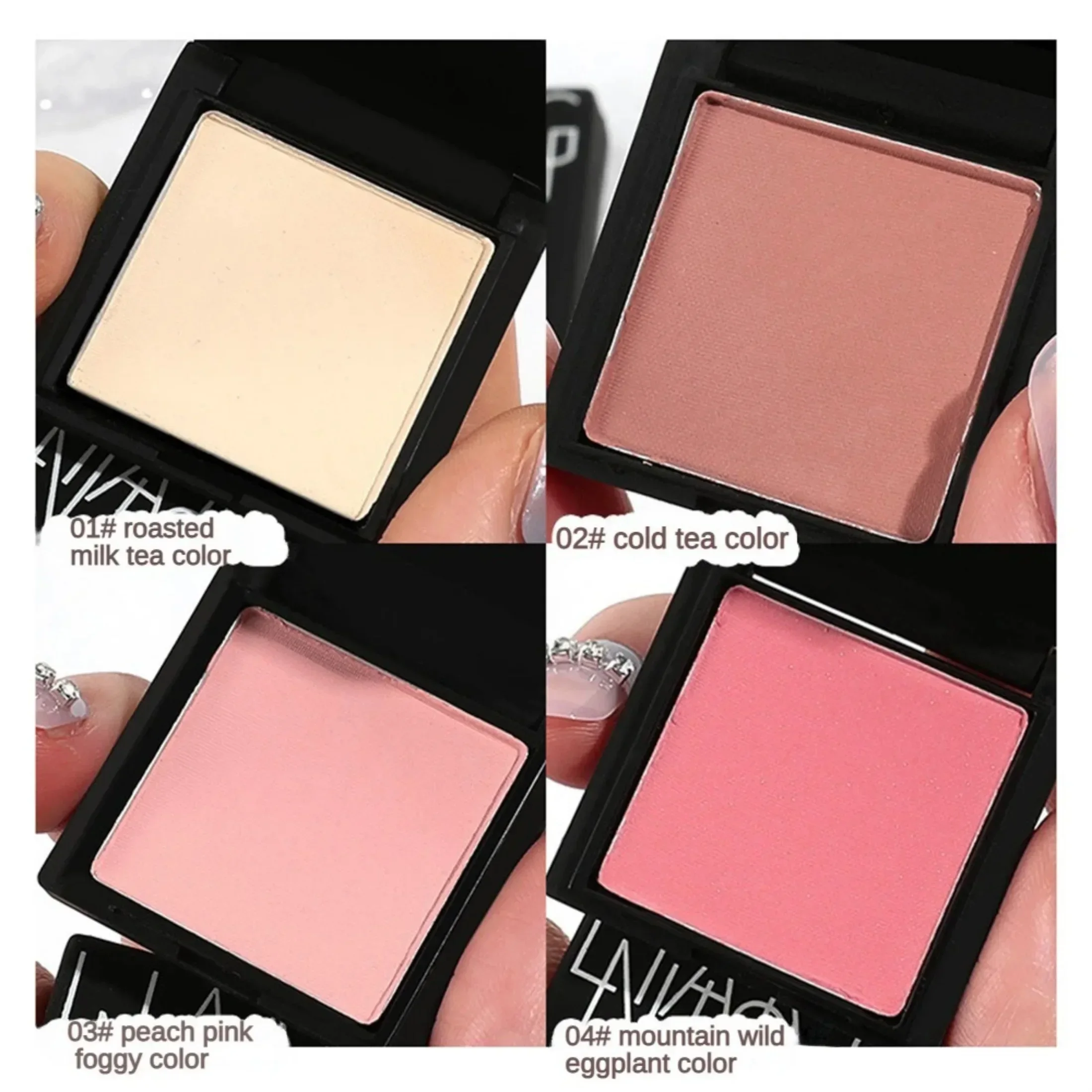 1 Stuks Gezicht Make-Up Blusher Fleuren Zachte Matte Wang Rouge Cosmetica Contour Blush Poeder Palet