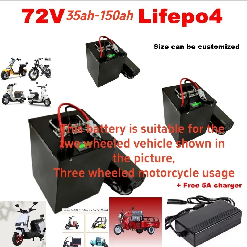72V Lifepo4 Lithium Battery Pa - Lifepo4 72V 100Ah Battery Pack Ev recension och pris