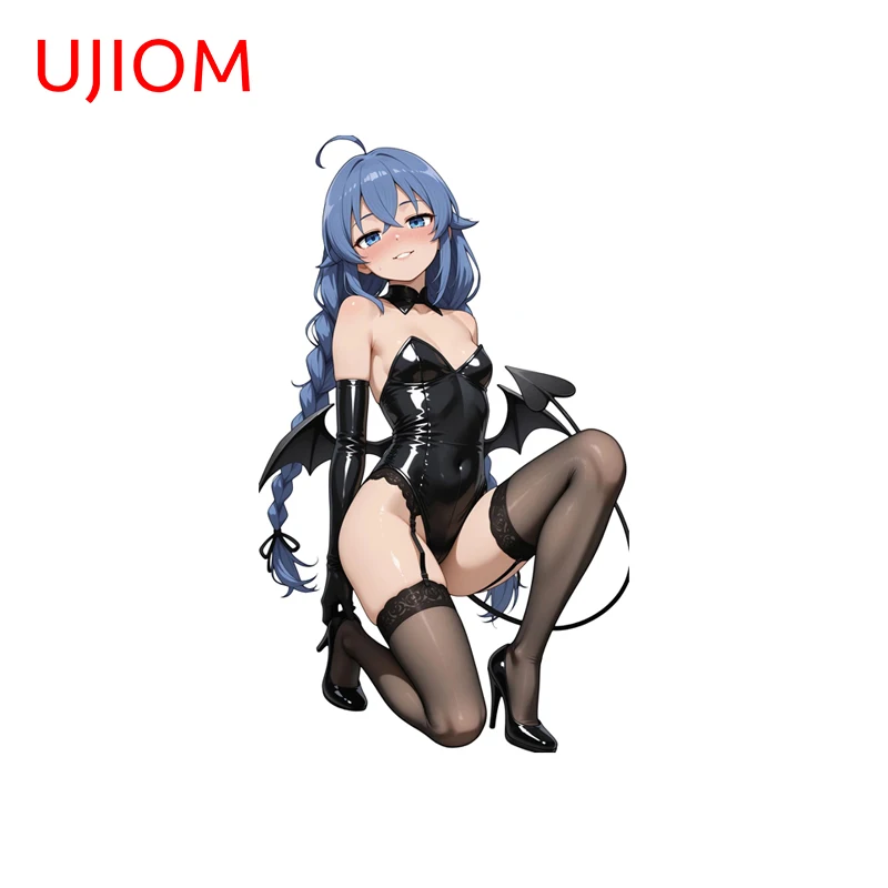 UJIOM Roxy Demon Girl - Adhesivo de pared artístico, elegante, atractivo, adorable, personalizable, decoración divertida para sala de juegos