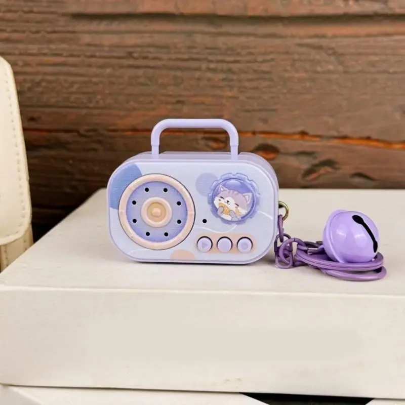 95AF Mini Music Recorder Keychain Cartoon Music Box Keychain With Recording And Playback Functions For Personalizations