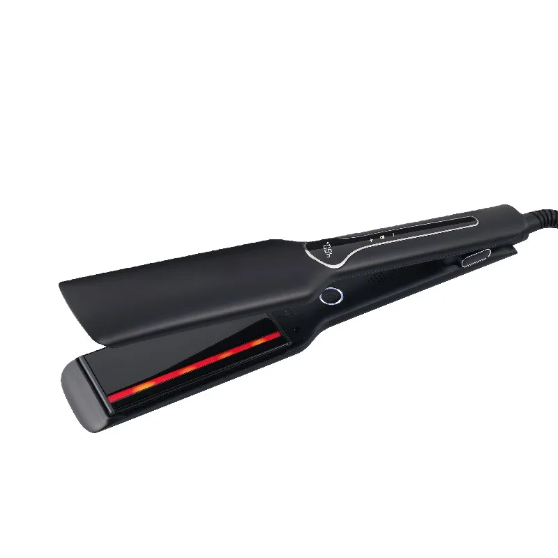 

Professional Salon Tool Infrared Custom Logo Hair Flat Straightener and Curler 2 in 1 Hair Iron Infrared Hair Straightener