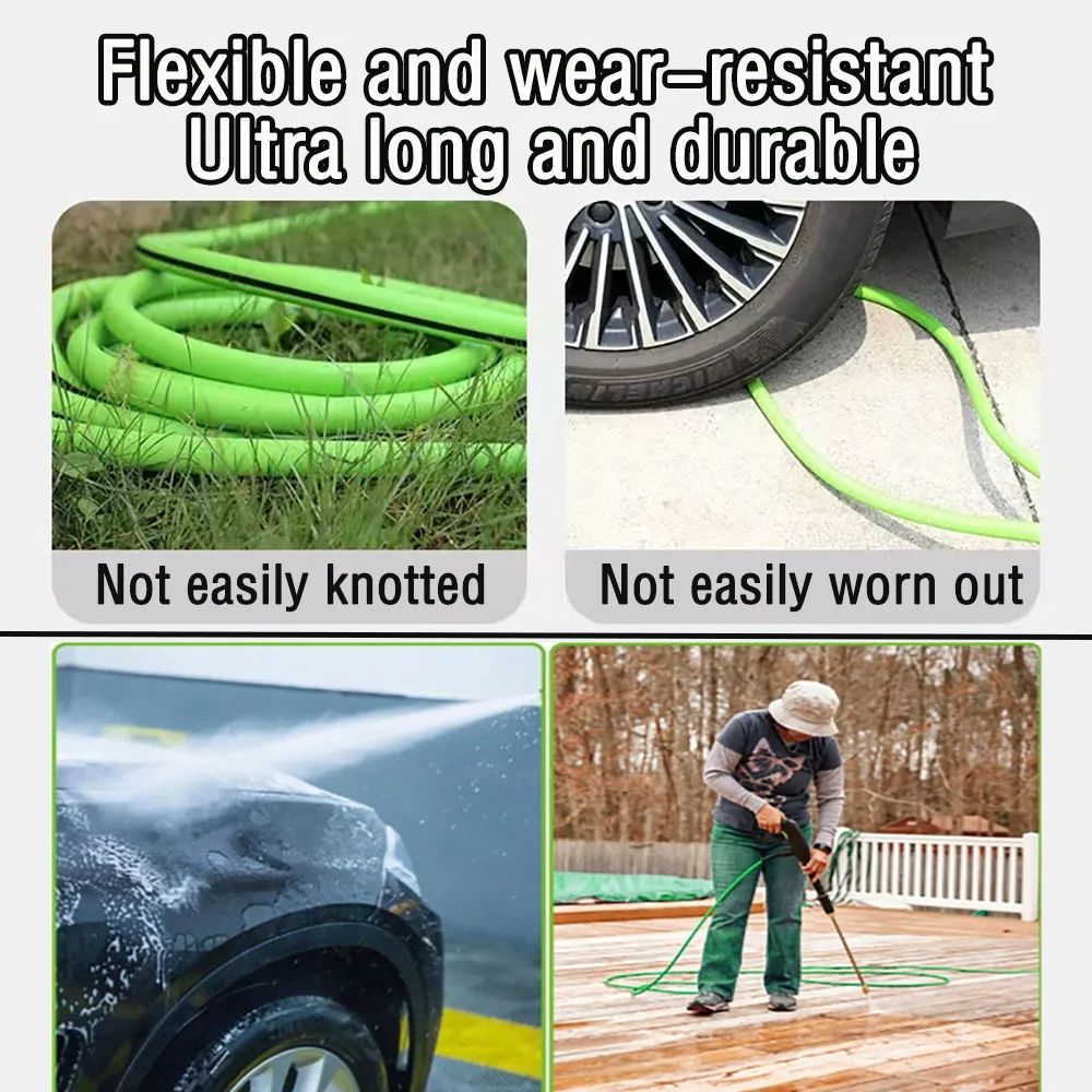 0.5-50m High Pressure Water Cleaning Hose Extension Hose Cord Pressure Washer Hose Car Wash for some of Black&Decker/Michelin/AR