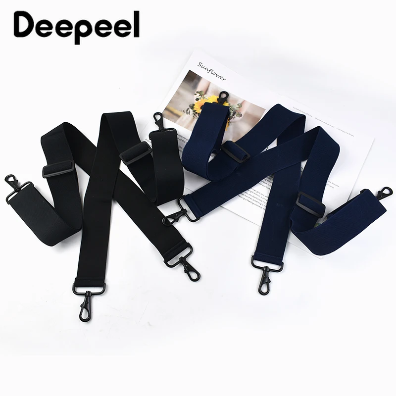 Deepeel 5*120cm Adult Men's Suspenders Men Costume 4 Clip Hook Braces Elastic Strap Harness Male Jockstrap Work Pants Accessory