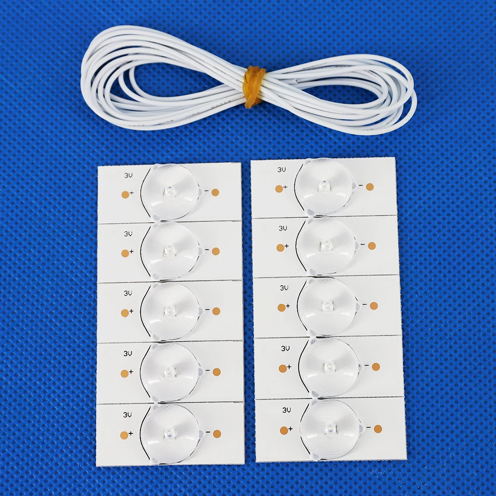 100%NEW high quality 3V SMD Lamp Beads with Optical Lens Fliter for 32-65 inch LED TV Repair