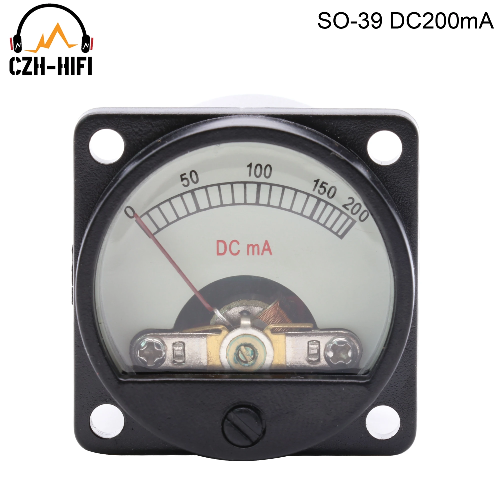 1 Stück Vintage Panelmeter VU MA MV DC 100mA 200mA 100mV 500uA Amperemeter für Audio-Verstärker DIY HiFi – Detail 4