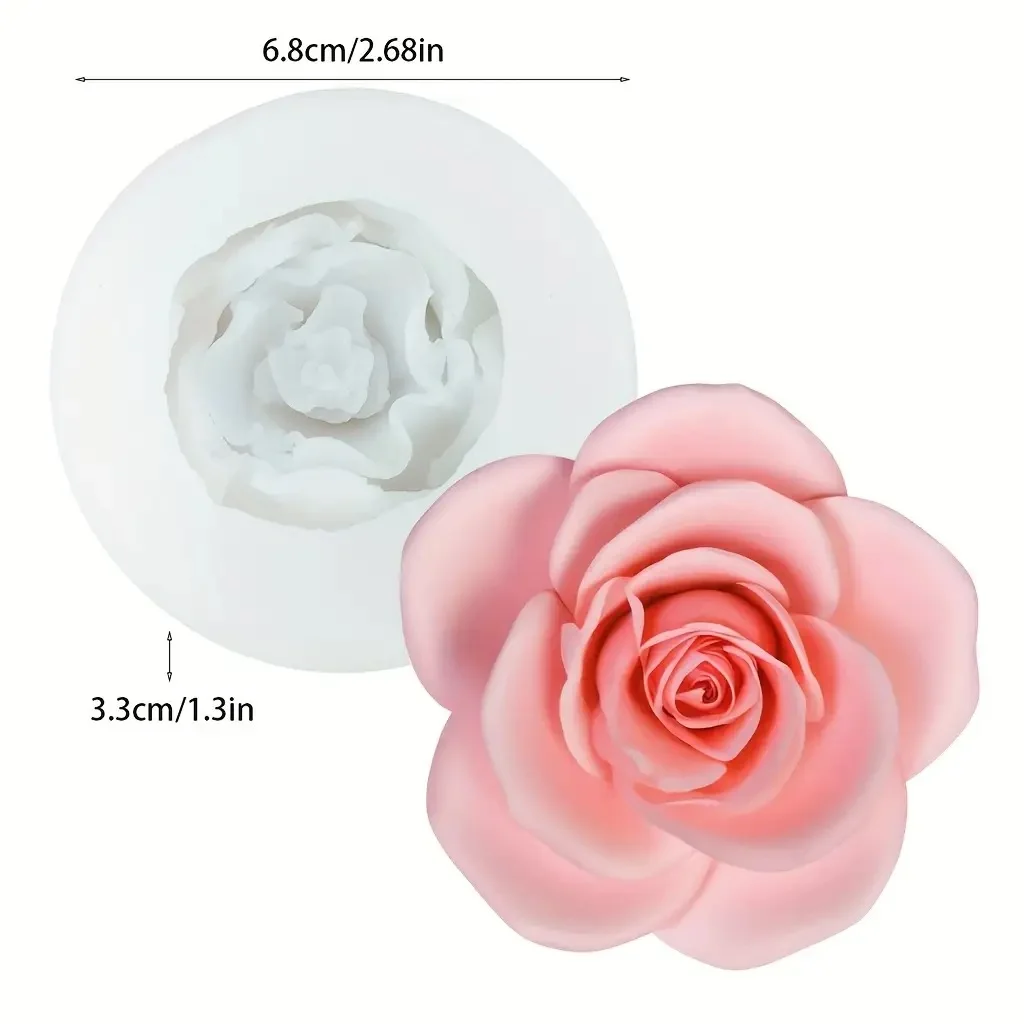 Bloem Bloom Rose Vorm Siliconen DIY 3D Cakevorm Fondant Zeep Cupcake Snoep Chocolade Jelly Decoratie Bakgereedschap Mallen