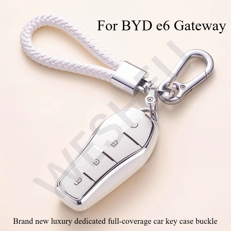 لـ BYD e6 Gateway DMI حافظة مفاتيح السيارة الفاخرة ذات الغطاء الكامل