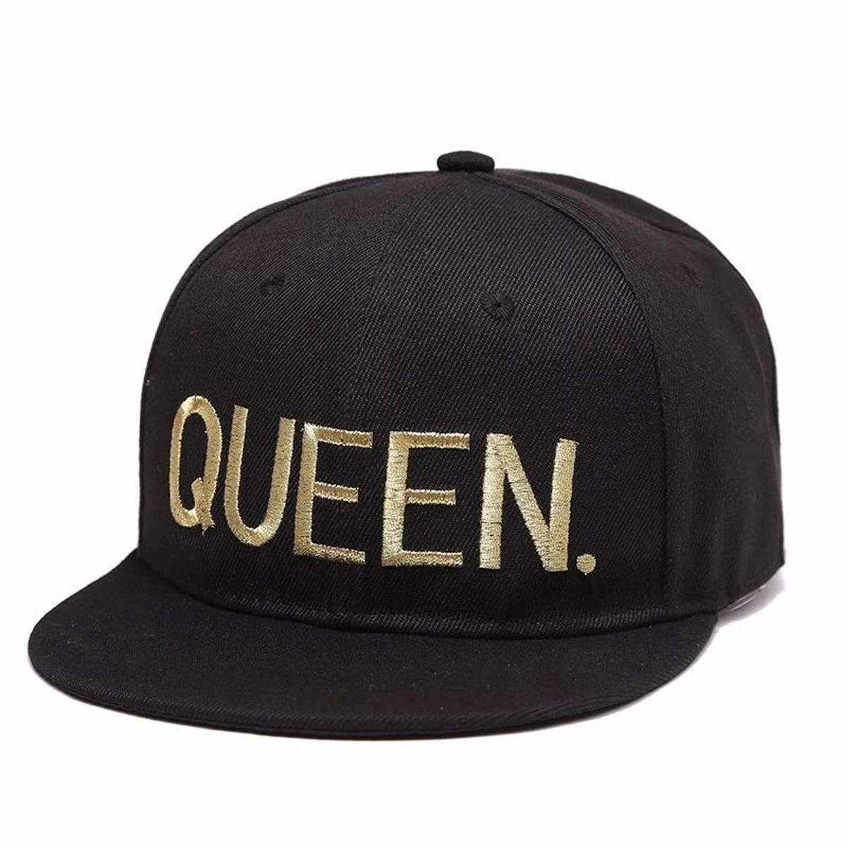 Unisex KING QUEEN Golden Thread Embroidery Hip-hop Hats Spring Autumn Outdoor Adjustable Casual Baseball Caps Sunscreen Hat