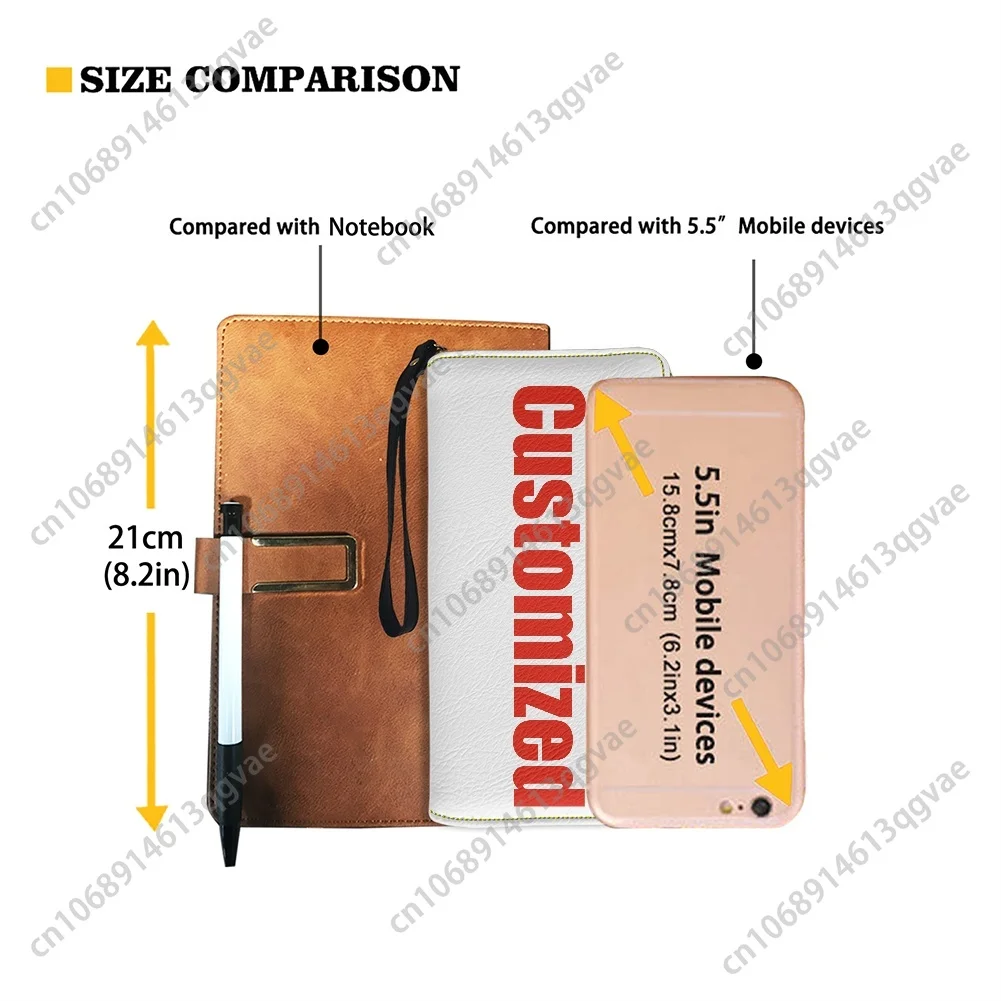 Support The Druze Logo Druze Star Custom Purse Mens Womens Teenagers Zipper Long Wallets Double Print  Portable Wallet Gift Bag