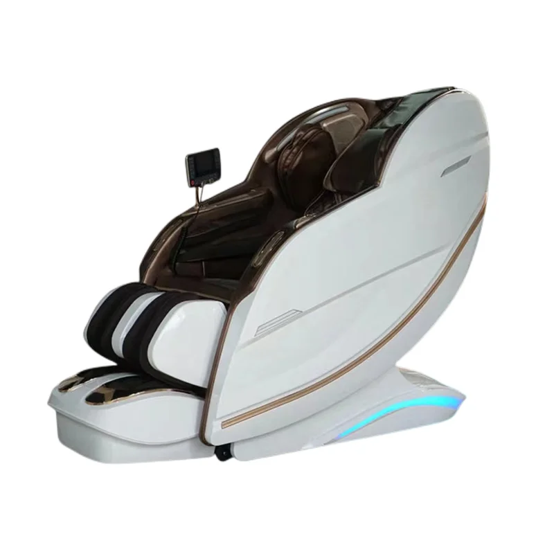 

China White Luxury Best High End Electric Shiatsu 4d 3d Manipulator Massage Chair Full Body 4d zero Gravity Luxury 2022 Ai