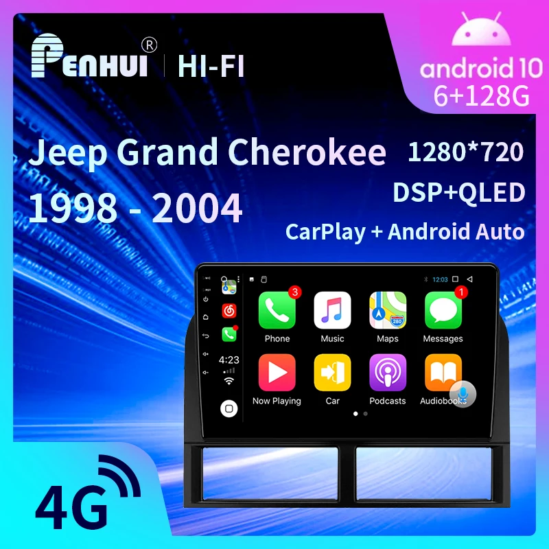 Penhui Car DVD GPS For Jeep Grand Cherokee  1998 - 2004 Car Radio Multimedia Video Player Navigation stereo GPS