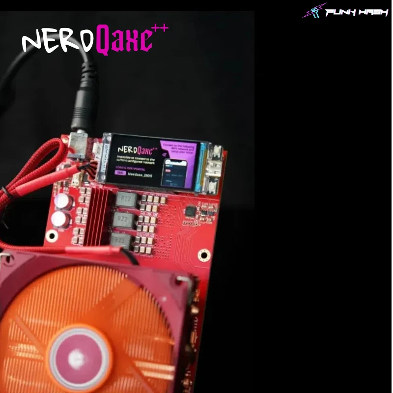 NerdQaxe++ ASIC 채굴기 – 4.8TH/s NerdQAxe++ 홈 비트코인 ​​채굴기 NerdQAxe++
